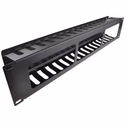 kenable 2U 19 Inch Data Comms Network Cabinet Cable Management Bar with Vents