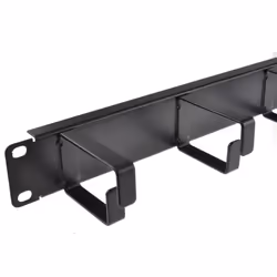 kenable Ringed Cable Management Bar 1U With 5 Metal Rings Data Cabinet 19 Inch Rack