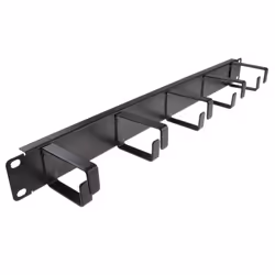 kenable Ringed Cable Management Bar 1U With 5 Metal Rings Data Cabinet 19 Inch Rack