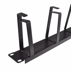 kenable 1U Data Cabinet 19 Inch Cable Management Bar With 5 Large Rings 10cm