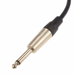 kenable 6.35mm Mono Jack to Red & White RCA Phono Plugs Soft Flex Cable 3m