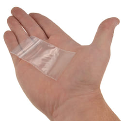 kenable Clear Polythene Plastic Resealable Snapseal Bags  38 x 64mm  100 Pack