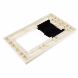 kenable Cable Entry Brush Faceplate Quad Gang with Double Blank for AV Modules