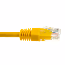 kenable Ethernet Network Cable Cat6 GIGABIT RJ45 COPPER Internet Patch Lead Yellow 0.5m