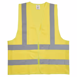 High Visibility Reflective Warehouse Safety Waistcoat in Yellow 2XL