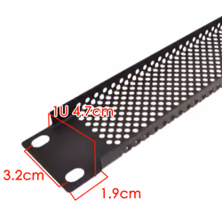 19 Rack Mount Data Cabinet Flight Case Mesh Vented Blanking Plate 1U