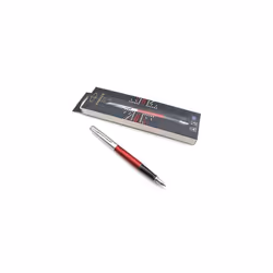 Jotter Stainless Steel Fountain Pen - Kensington Red Lacquer - Medium Nib - London Edition
