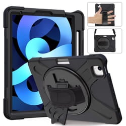 Advanced Accessories PROTECT-iT iPad Air 10.9 Inch 4th/5th Generation 360 Degrees Rugged Case with Screen Protector - Black