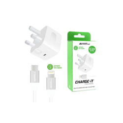 AdvancedAccessories CHARGE-iT 20W Mains Charger with 1 Metre USB-C to