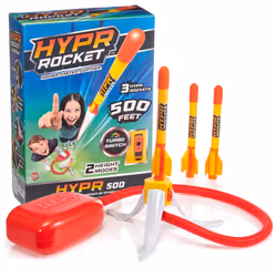 - HYPR Rocket 500, The Highest Flying Stamp to Launch Rocket, Fly up to 500 ft, 3 Rockets, Outdoor Garden or Backyard, Toys a ...
