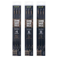 ESP Camo Hair Rigs Cryogen Gripper Barbed - Size 4