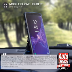 Olixar Magnetic Phone Holder for Car Windscreen or Dashboard - (Magnetic Stickers for Phone Provided) - Very Sturdy & Easy to Use - Universal