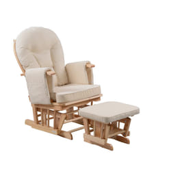 Kidzmotion Serenity Nursing Glider maternity chair with footstool â¦ (Natural)