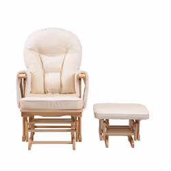 Kidzmotion Serenity Nursing Glider maternity chair with footstool â¦ (Natural)
