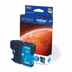 Brother LC-1100HYC Inkjet Cartridge, Cyan, Single Pack, High Yield, Includes 1 x Inkjet Cartridge, Brother Genuine Supplies