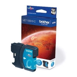 Brother LC-1100HYC Inkjet Cartridge, Cyan, Single Pack, High Yield, Includes 1 x Inkjet Cartridge, Brother Genuine Supplies
