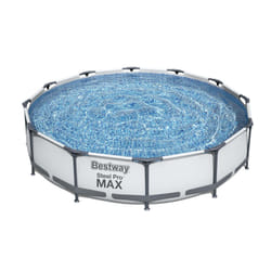 BestWay Steel Pro Frame Swimming Pool Set Round Above Ground With Filter Pump - 12'X30"