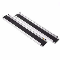 WestWood Portable 2PCS 5FT 7FT Wheelchair Ramps Fold Adjust Mobility Scooters - 5FT