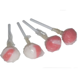 Vidal Lotta Lollies Strawberry & Cream Lollipops 50 Pieces