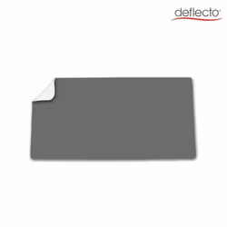 Deflecto PVC Desk Mat 80x40cm Dual Colour Grey/White - DM8040G/W