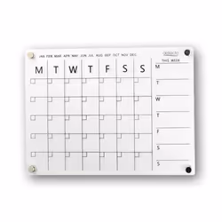 Deflecto A4 Acrylic Weekly/Monthly Planner Magnetic Mounting System 2