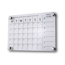 Deflecto A4 Acrylic Weekly/Monthly Planner Wall Mounted 297 x 210mm -