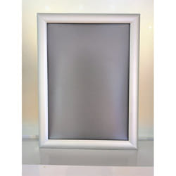 Deflecto A4 Wall Mounted Water-Resistant 25mm Aluminium Snap Frame Lit