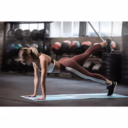 Reebok Love Fitness Mat Exercise Gym Yoga Workout - Blue