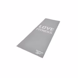 Reebok Love Fitness Mat Exercise Gym Yoga Workout - Grey