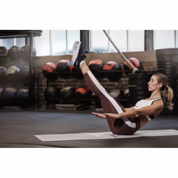 Reebok Love Fitness Mat Exercise Gym Yoga Workout - Grey