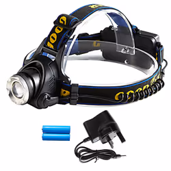 Goodyear Head Light Torch Lamp Headlamp Cree LED Rechargeable Flashlight 6000LM