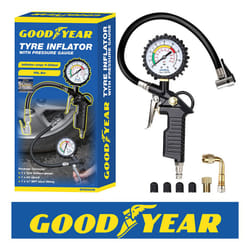 Goodyear 2 in 1 Tyre Inflator and Pressure Gauge Gun For Use with Air Compressor