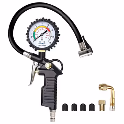 Goodyear 2 in 1 Tyre Inflator and Pressure Gauge Gun For Use with Air Compressor