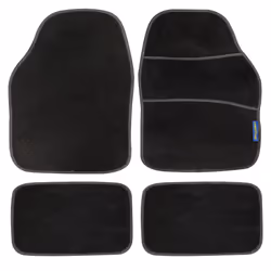 Goodyear 4pc Luxury Velour Car Mat Carpet Set Universal Fit Non-Slip Backing