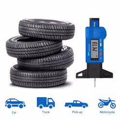 Goodyear Digital Tyre Tread Depth Gauge Measuring Tool Car Van Trucks MOT