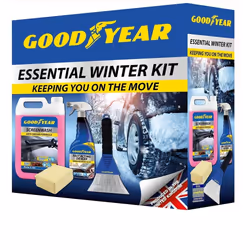 Goodyear Winter Essential Car Kit Screenwash|Demister Pad|De-Icer|Ice Scraper