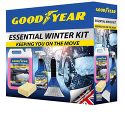 Goodyear Winter Essential Car Kit Screenwash|Demister Pad|De-Icer|Ice Scraper