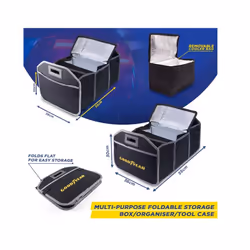 Goodyear Car Boot Organiser Collapsible Foldable Shopping Tidy Storage 904543