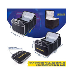 Goodyear Car Boot Organiser Collapsible Foldable Shopping Tidy Storage 904543