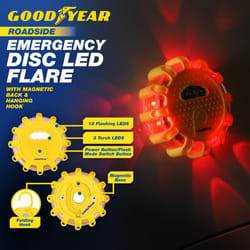 Goodyear Emergency Warning Triangle Disc LED Car Safety Light Beacon Magnetic