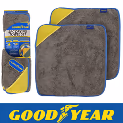 GOODYEAR 2PC MICROFIBRE LUXURY VALET CLOTH SET, GY904017