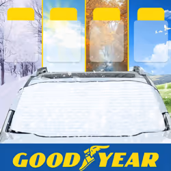 Goodyear 2 in 1 Car Windshield Windscreen Sun Shade Summer Winter Heat Protect