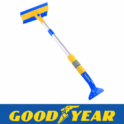 Goodyear Telescopic Ice Scraper Sturdy Wide Blade Head Ice Breaker Extendable