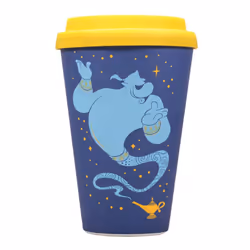 Aladdin Travel Mug Genie Wrong Side Of The Lamp Official Disney Blue Bamboo