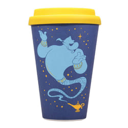 Aladdin Travel Mug Genie Wrong Side Of The Lamp Official Disney Blue Bamboo