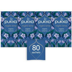 Pukka Night Time Organic Herbal Tea, 20 Teabags, Pack of 4