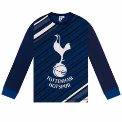 Tottenham Hotspur Boys Pyjamas Long Sublimation Kids OFFICIAL Football Gift - Navy Blue, 7-8 Years