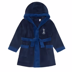 Tottenham Hotspur Baby Dressing Gown Toddler Robe Hooded Fleece OFFICIAL Gift - 0-6 Months