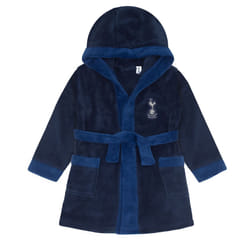 Tottenham Hotspur Baby Dressing Gown Toddler Robe Hooded Fleece OFFICIAL Gift - 0-6 Months