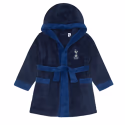 Tottenham Hotspur Baby Dressing Gown Toddler Robe Hooded Fleece OFFICIAL Gift - 6-12 Months